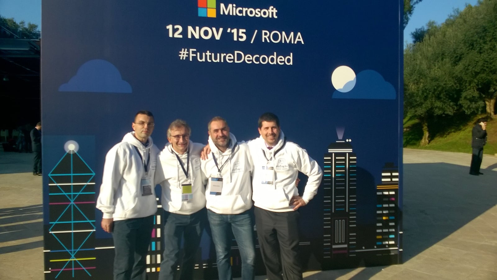 Il team myfoglio all’evento Microsoft Future Decoded di Roma nel 2015